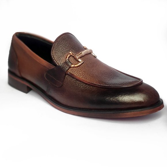 Bashwood Handamde Mild Leather Brown Shoes For Men
